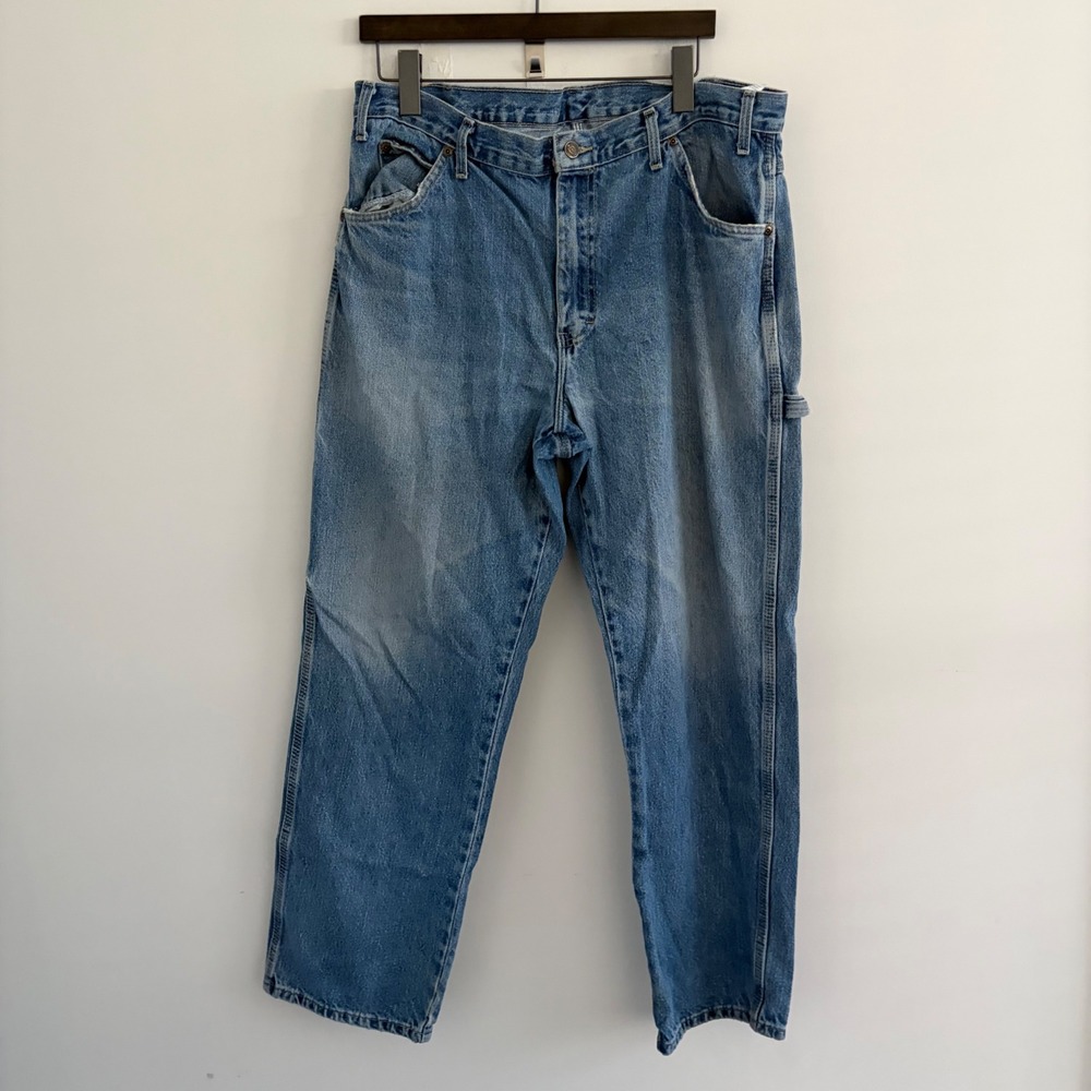 Dickies Mens Relaxed Fit Carpenter Jeans Blue Denim 36x30 1993SNB